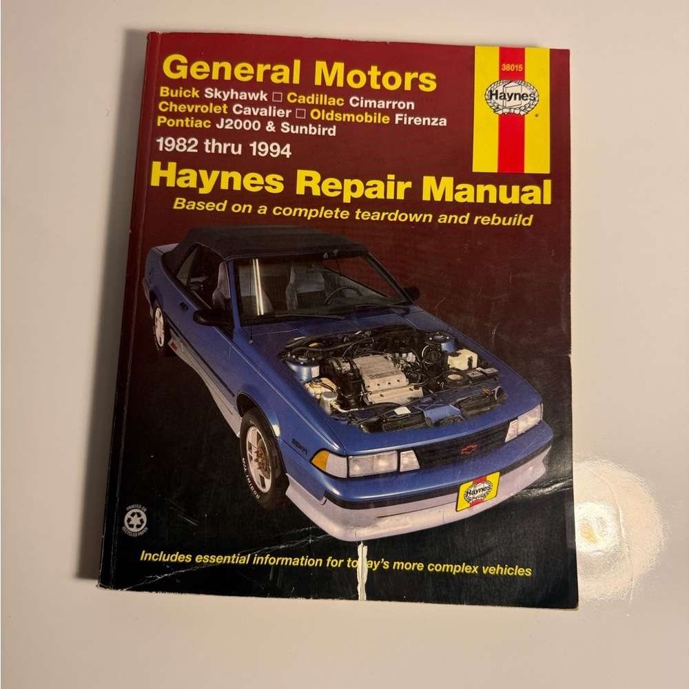 82-94 SKYHAWK CIMARRON CAVALIER FIRENZA J2000 SUNBIRD